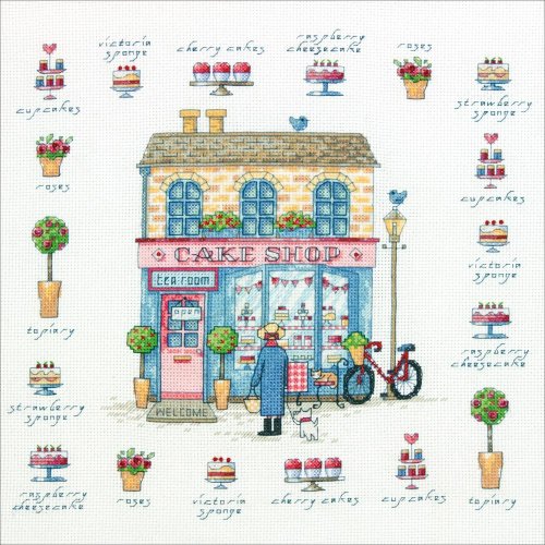 (image for) Cake Shop Counted Cross Stitch Kit